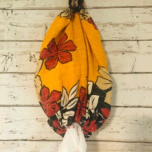 vintage Kantha Upcycled Boho Bag Holder RÉVERSIBLE