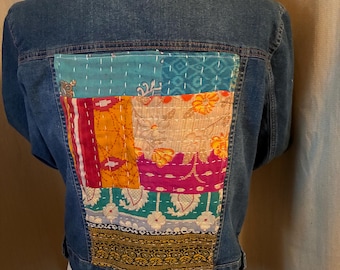 Upcycled Refashioned Kantha NEW LooK Jacket XLarge