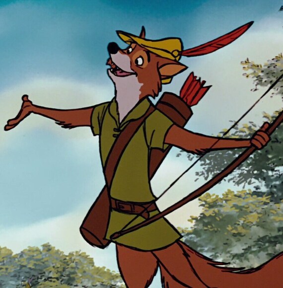 Orange Hat FOX Ears And TAIL Adult sizes Robin Hood Outfit With Orange Pants green tunic