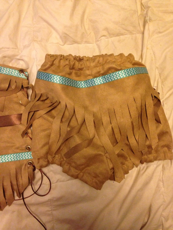 Donna TORTA Camoscio Indiani Costume Principessa Pocahontas Outfit