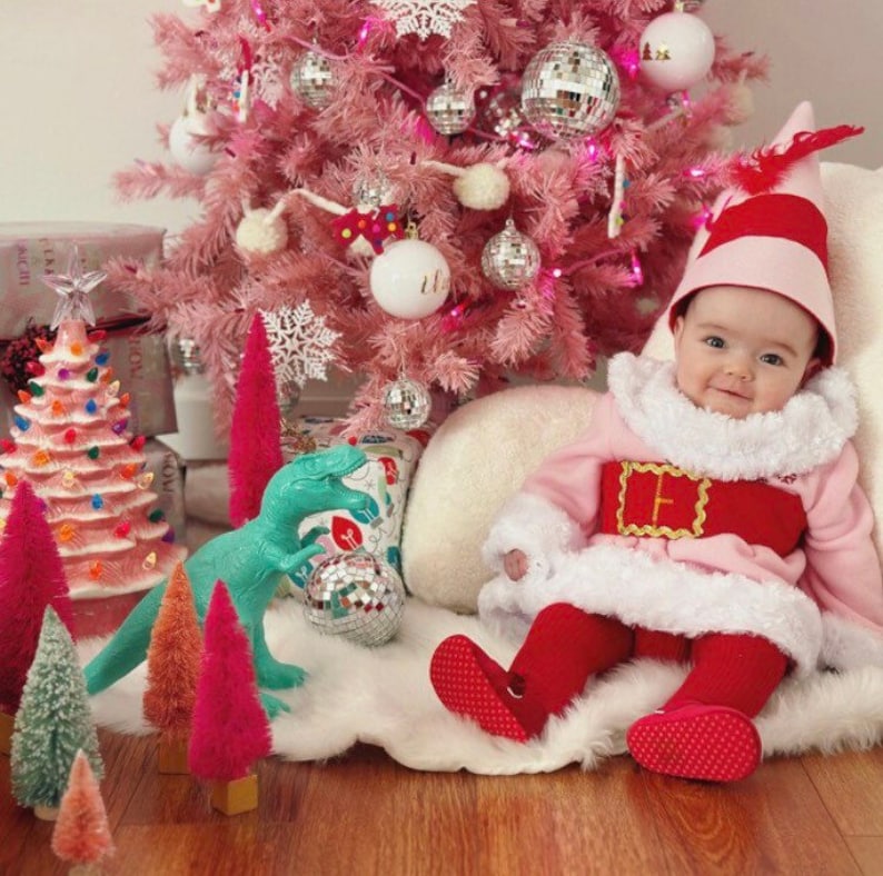 Little Girls Elf Outfit Baby Size Newborn to 24 Months Pink Etsy