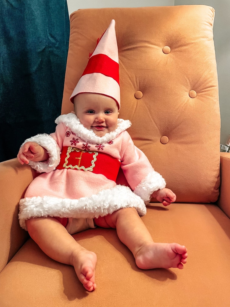 Little Girls Elf Outfit Baby Size Newborn to 24 Months Pink Etsy