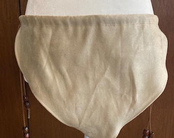 Native American Loincloth for Men Custom Made 28” to 44” Tan/Cream Color