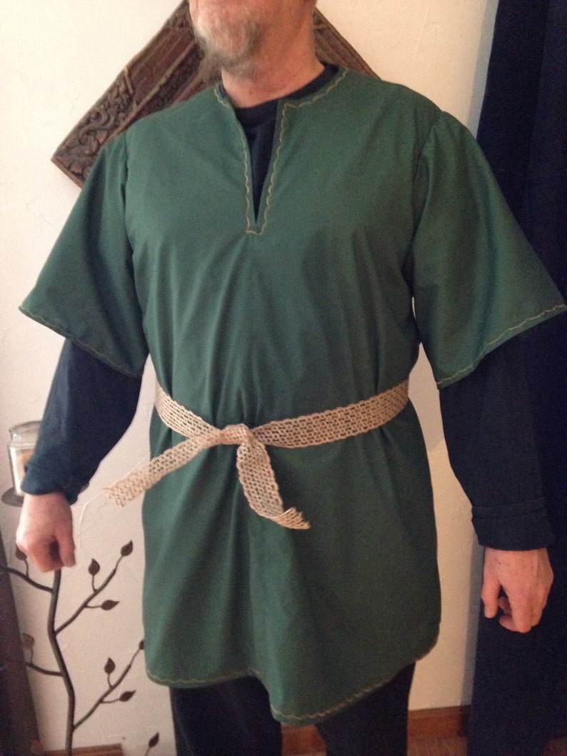 Renaissance Woodsman Robin Hood Forest Green Tunic with | Etsy