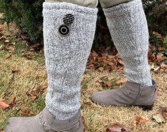 Upcycled, Recycled, Refashioned Leg Warmer One-Of-A-Kind