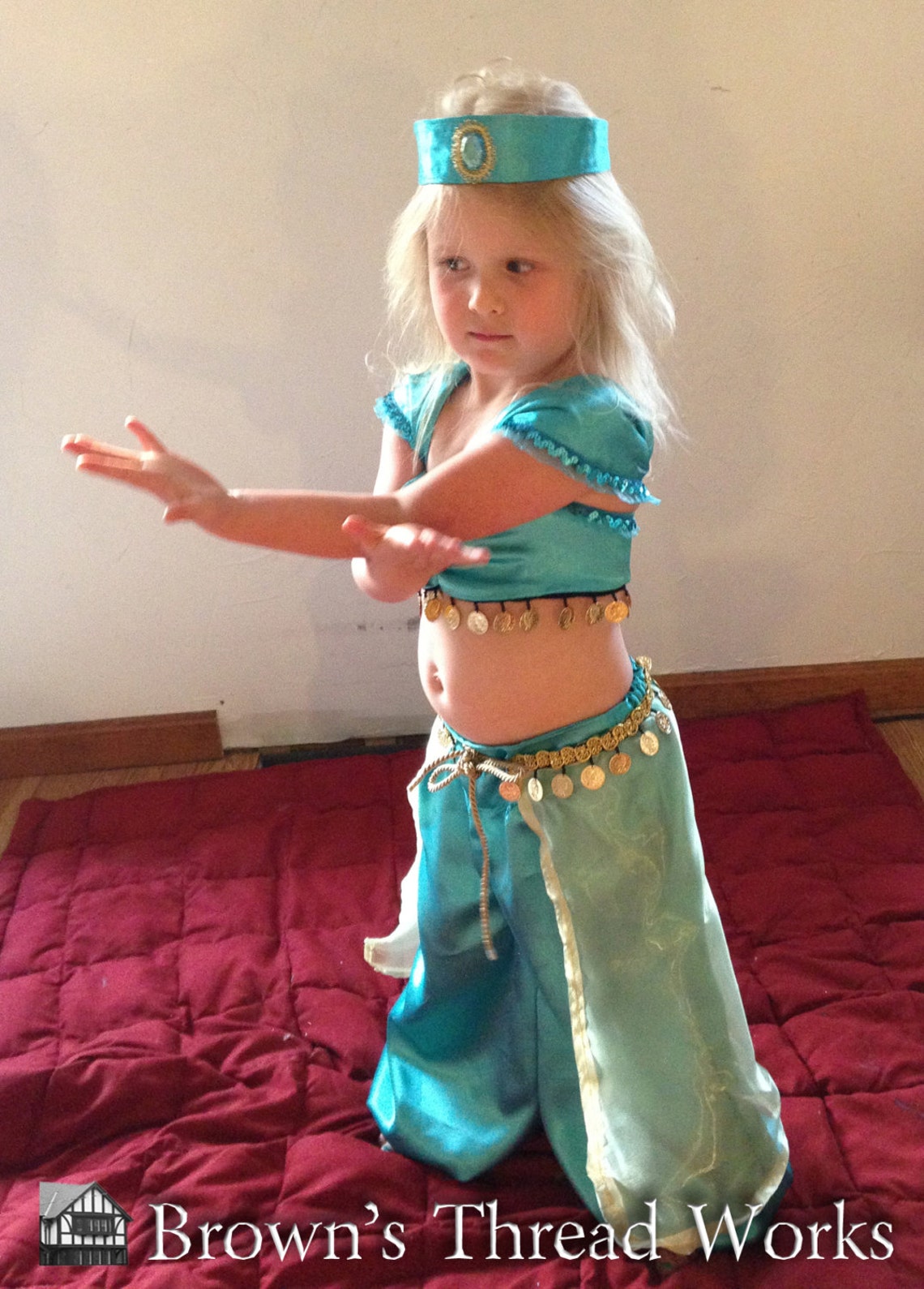 Disney Princess Jasmine Outfit Custom Made to Fit Your Child Etsy