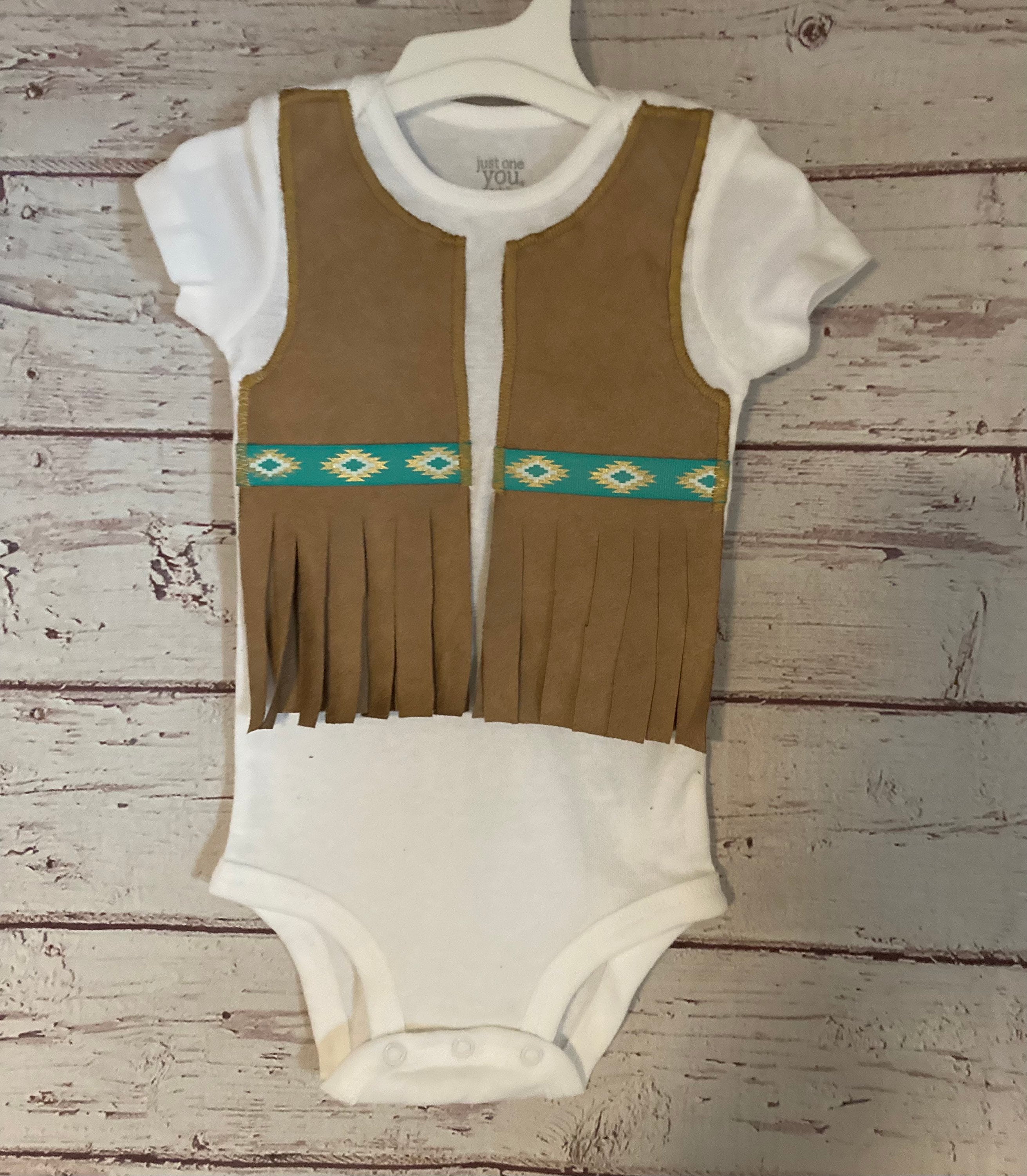 Native American Baby Onesie Size 3 Months to 24 Months NEW Trim Etsy