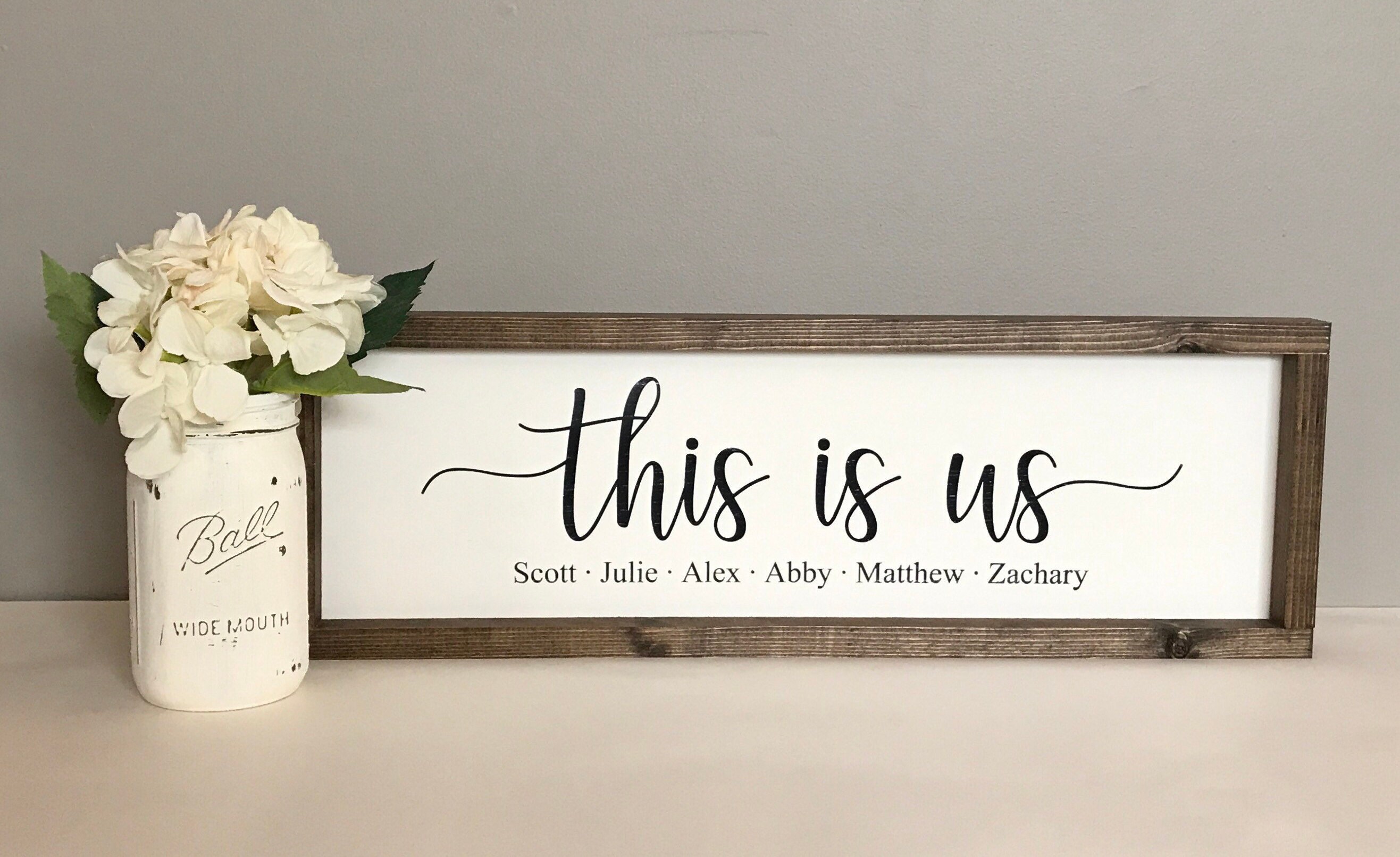 This Is UsFamily Name SignFixer UpperCustom SignFarmhouse Etsy