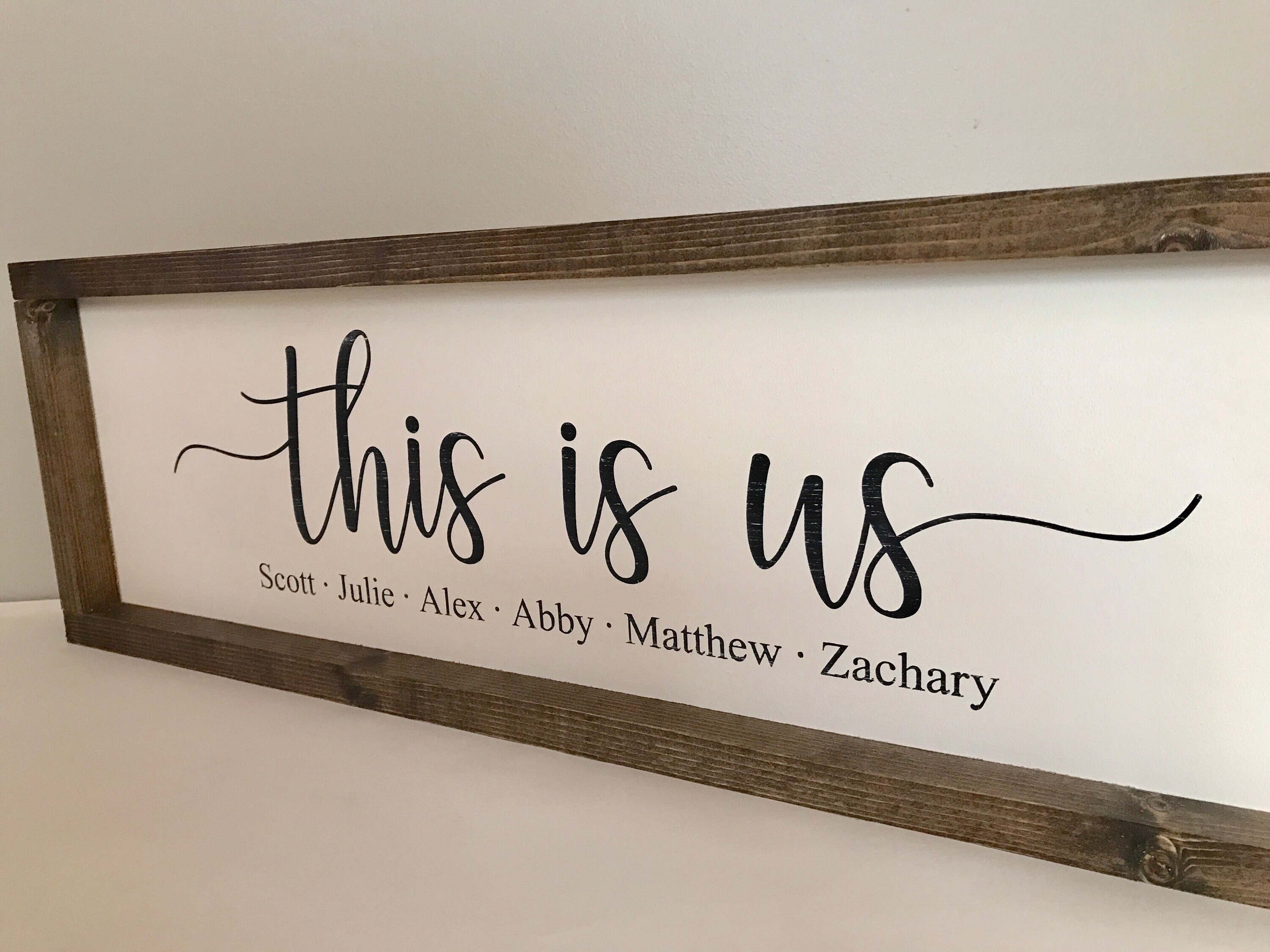 This Is UsFamily Name SignFixer UpperCustom SignFarmhouse Etsy