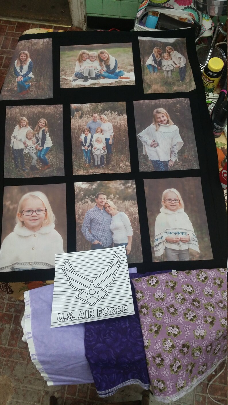 Custom Quilt, Photo Quilt, Twin Size Photo Quilt, Personal Quilt