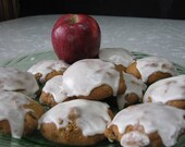 Homemade Gourmet Glazed Apple cookies, gourmet cookies, Amish cookies, fall cookies, harvest cookies,qty 1 dozen