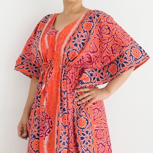 Einzigartiges, aufwendiges Abendkleid, Boho Kleid, Batik Print Kaftan, Hippie Kleid, Batik Print Kleid, Unikat Bild 2