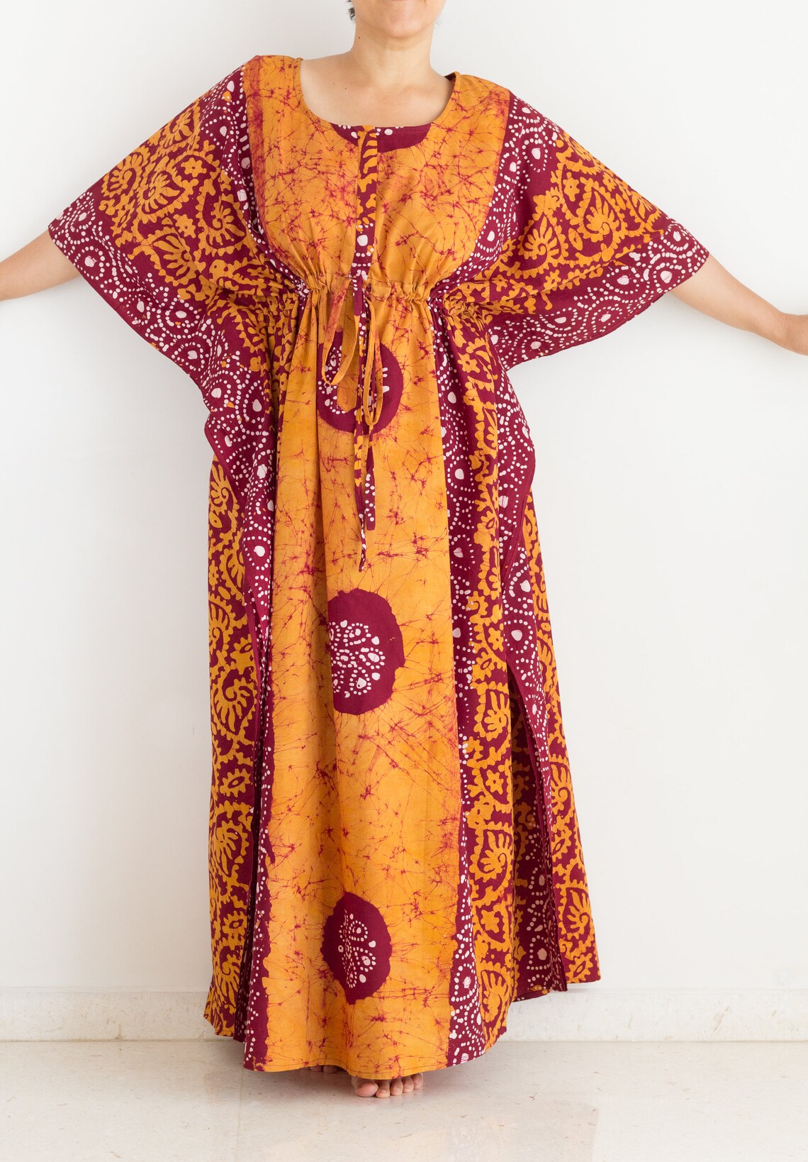 Nursing Gown Maternity Hospital Gown Cotton Zippered Caftan Etsy