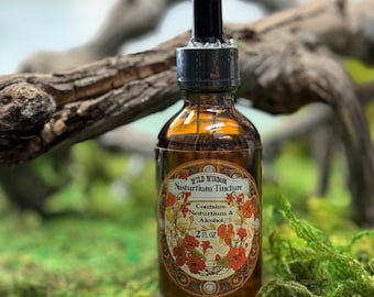 Traditional Nasturtium Tincture: Organic Flower Extract