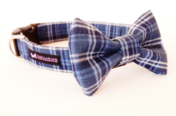 etsy dog collar bow tie
