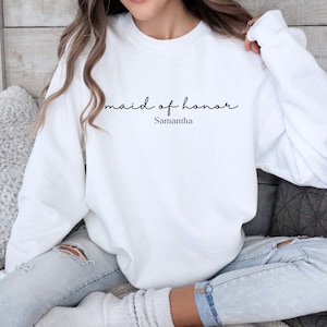 Maid of Honor Sweatshirt, Bridesmaid Proposal, Maid of Honor Proposal, Bridesmaid Gift, Maid Of Honor Gift