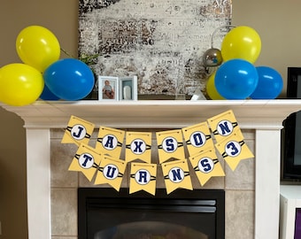 Minion birthday sign/  Despicable Me Inspired Happy Birthday Banner / Custom birthday Banner / Design your own Banner/ Event Banner