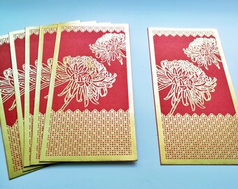 4pcs Chinese Lucky Packet|Money Envelopes|Chinese HongBao|Chinese Lucky Envelopes|Red Envelopes|Cash Envelope|Chinese Wedding Cash Envelopes