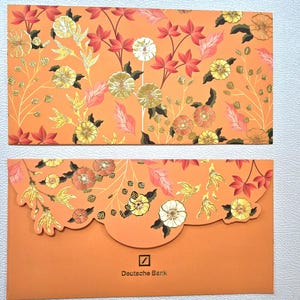 2pcs Chinese Lucky Packet |Chinese Hong Bao |Chinese Lucky Envelopes | Hongbao | Premium quality Orange Envelopes |Chinese Wedding Envelopes