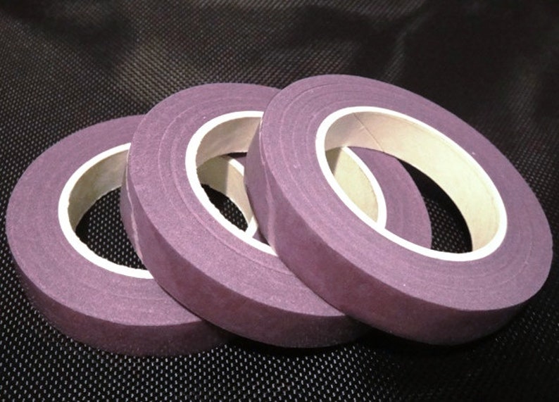 3 rolls X30 Yards Floral TapeBrown TapeBlack TapeBlue TapeWhite TapeGreen TapePink TapePeach TapeFlorist Stretchable Tapes Lilac Purple