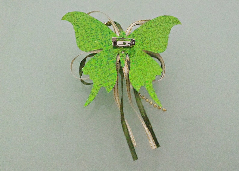 Green Butterfly and Green Rose Brooch Corsage|Brooch Pin Green Rose Corsage|Brooch Pin Green Boutonniere|Butterfly Corsage