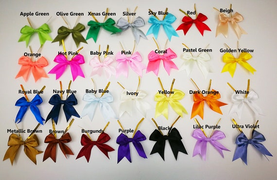 pre tied bows with wire