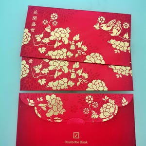 3 Chinese Lucky Silk Paper Envelope| Water Resistant Money Envelopes| Chinese Lucky Envelopes|Red Velvet Envelopes| HongBao|Cash Envelopes