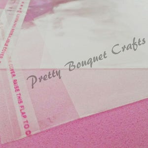 50 Sacos autoadesivos transparentes de OPP para guloseimas: armazenamento de biscoitos e joias (10 cm x 16 cm)