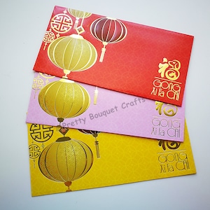 Pacote da Sorte Chinês|Envelopes de Dinheiro|Hong Bao Chinês|Envelope Dourado|Envelope Vermelho|Envelope Rosa|Envelopes de Dinheiro|Envelopes Amarelos|Lanterna
