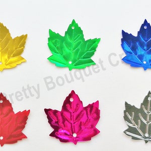 Ahornblätter Pailletten Goldahorn | Silver Maple | Magenta Maple | Grüne Ahorn | Red Maple | Blaue Maple