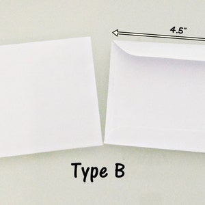 WHITE Mini Envelopes 4.5X2.75 Set of 12/24Mini Cash EnvelopesCoins EnvelopesMini Gift Card EnvelopesPaper EnvelopesSmall Envelopes image 3