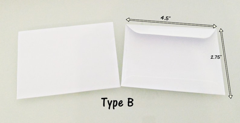 WHITE Mini Envelopes 4.5X2.75 Set of 12/24Mini Cash EnvelopesCoins EnvelopesMini Gift Card EnvelopesPaper EnvelopesSmall Envelopes image 3
