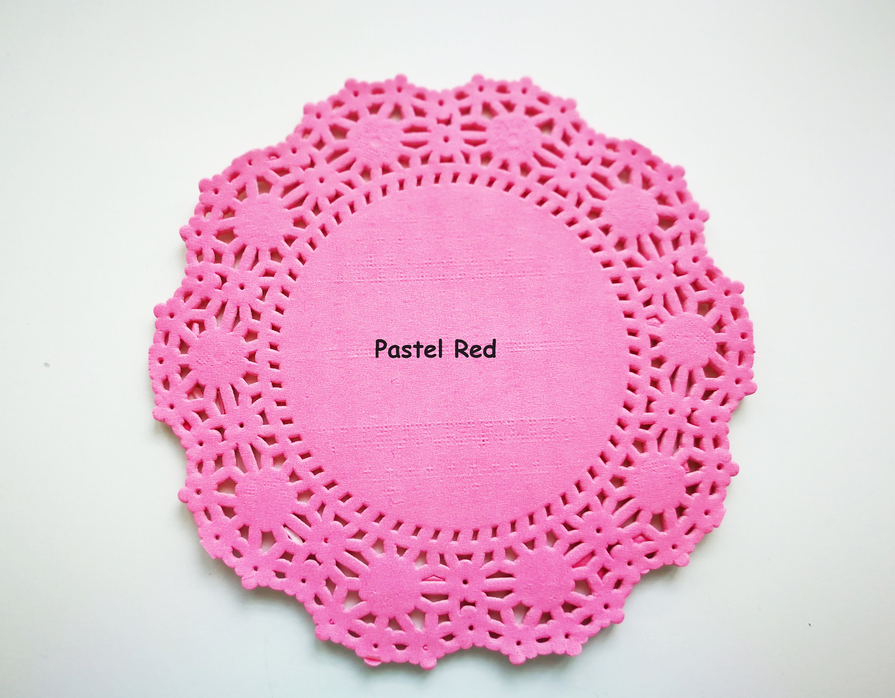 Pastel Colors French Lace Paper Doilies 4.5pastel Red Etsy