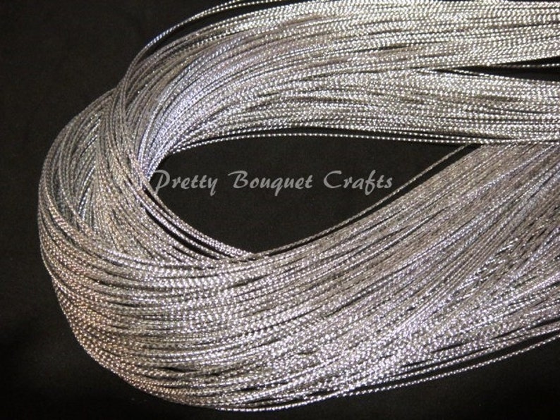 Metallic Gold StringMetallic Silver StringJewelry Silver ThreadJewelry Gold ThreadGold Braided CordSilver Braided CordHang tag String image 6