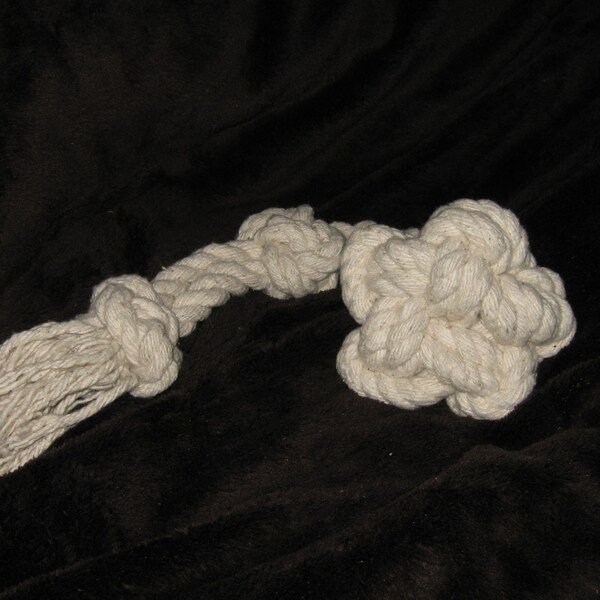 16" Star Knot Cotton rope dog toy / 100% unbleached natural / pet toy / dog chew / tug toy