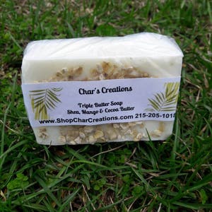 Mango butter, Shea butter, and Cocoa butter Triple Butter Soap Excellent for eczema image 4