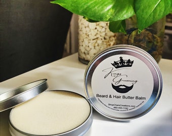 Beard and Hair butter balm- growth, softness, hold and manageability