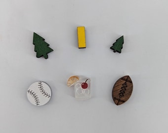 Interactive Map replacement pieces - insert pieces for National Parks, State Parks, Baseball, Football, Ice Age Trail, and Supper Club Maps