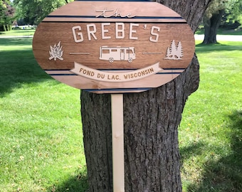 Custom Campsite / Yard / Garden Outdoor Sign