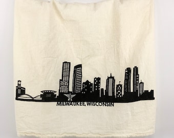 Milwaukee Skyline Flour Sack Towel