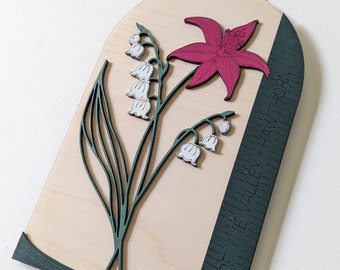 Birth Flower Collection | Lasercut Wood Gifts