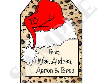16 printed personalized christmas iii gift tags by swell etsy