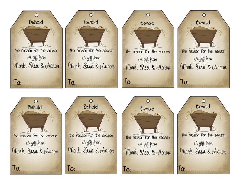 personalized gift tags printable