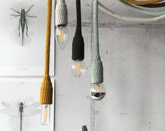 Lampe mini | diy kit crocheted mini pendant lamp