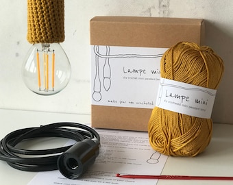 Lampe mini | diy kit crocheted mini pendant lamp