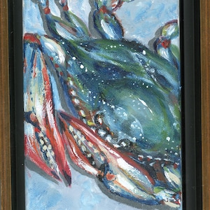 Blue Crab, Acrylic on Canvas