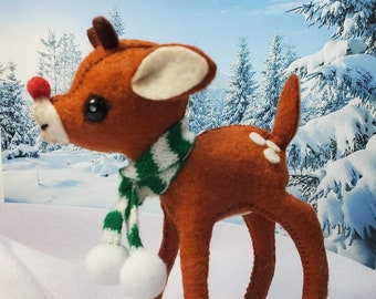 Miniature Art figure Rudolph the Island of Misfit Toys posable merino-wool 5 inch (14cm) +Options