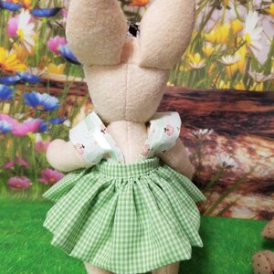 OoAK Piglet piggy pig plush doll, Penelope /or Coco ball-jointed merino-wool 12 30cm tall GIRL w curl tails image 7