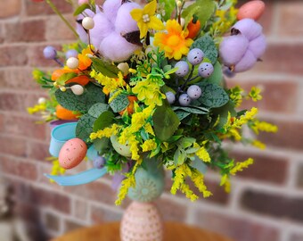 Easter Spring tablecentre candlestick decoration home decor Easter eggs