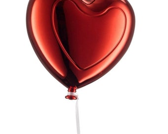 Valentines heart balloon red metallic wreath attachment hanging balloon valentines day